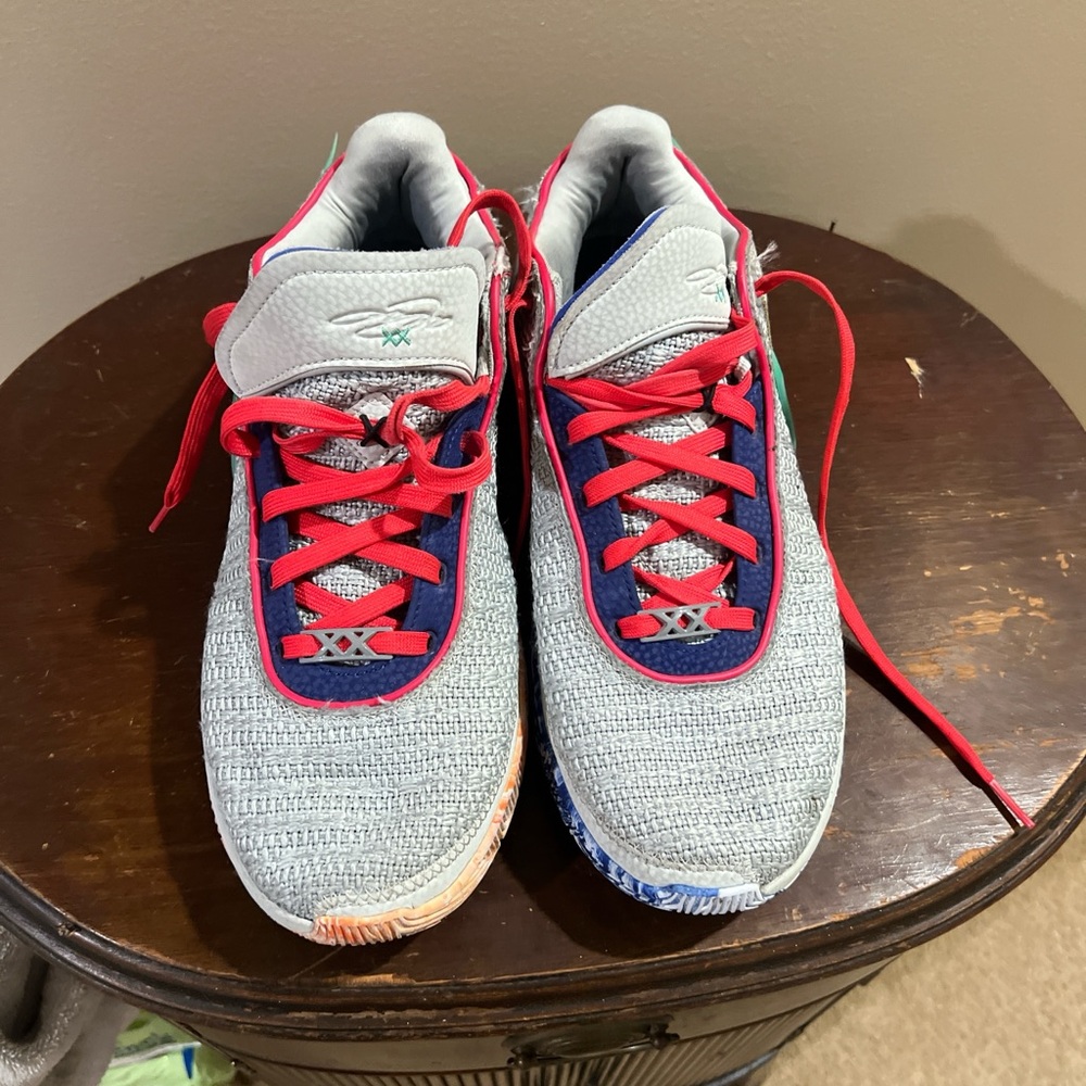 Reebok Men's Athletic Shoes - Gray, Red, and Blue